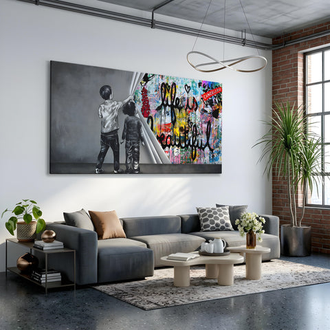 Unveiling life is beautiful graffiti