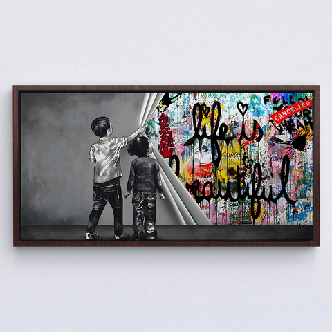 Unveiling life is beautiful graffiti