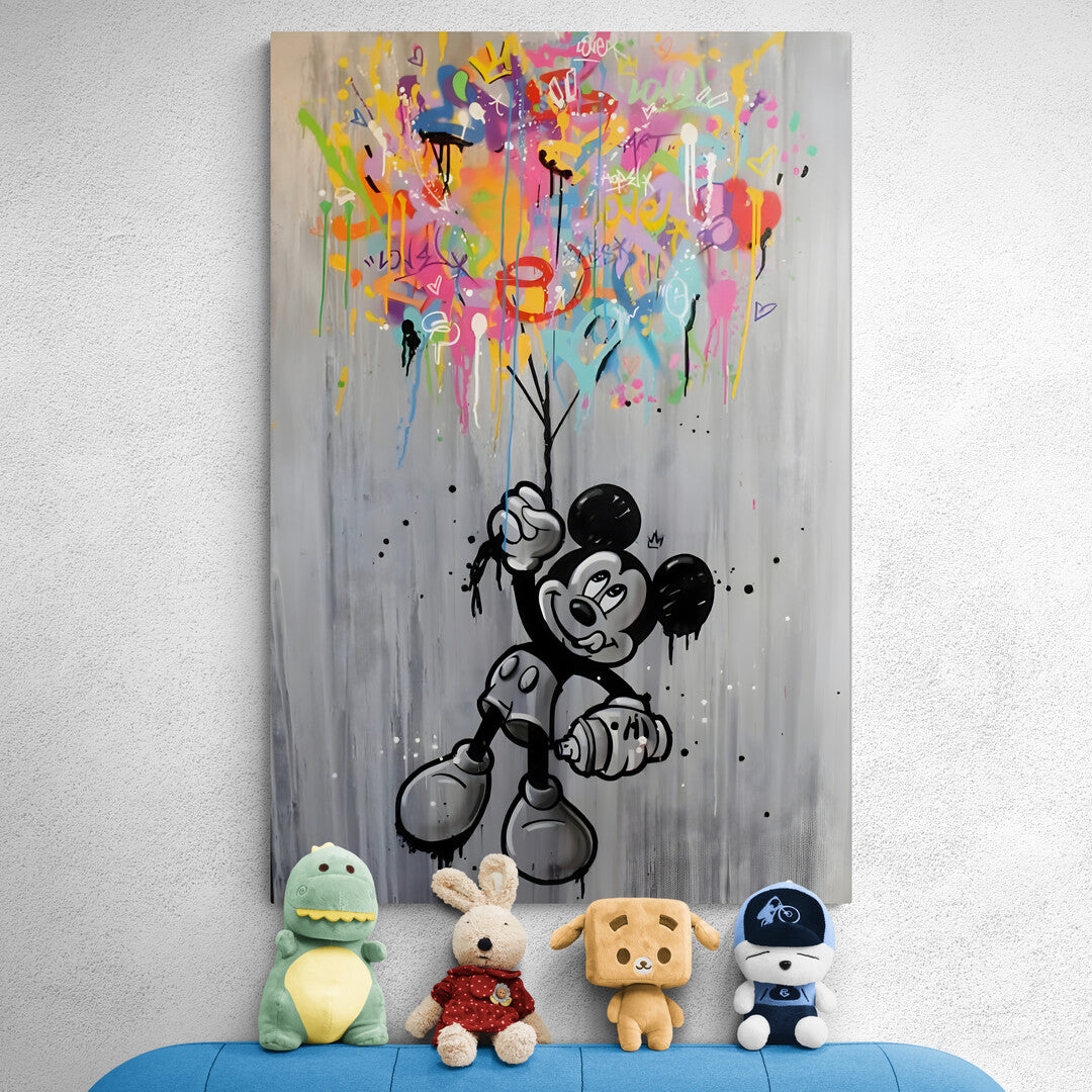 Mickey Mouse volant Graffiti