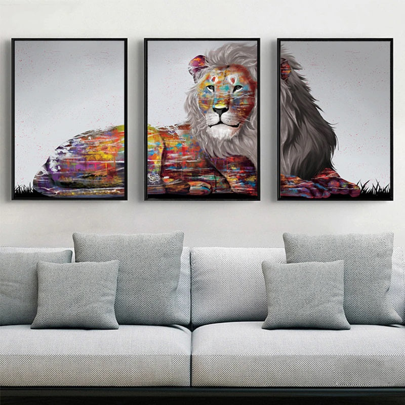 Lion majestueux (tous les 3 inclus)