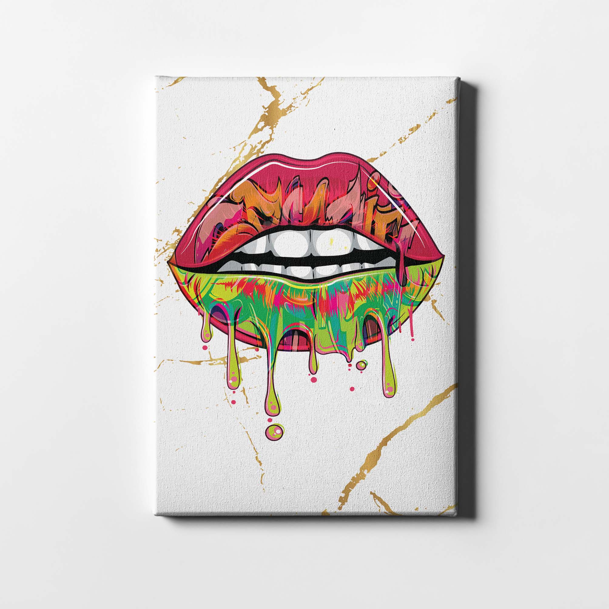 Sexy Graffiti-Lippen
