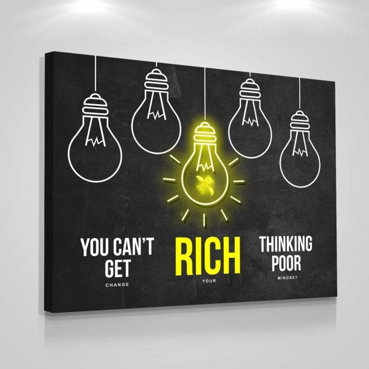 On ne peut pas devenir riche en pensant pauvre.