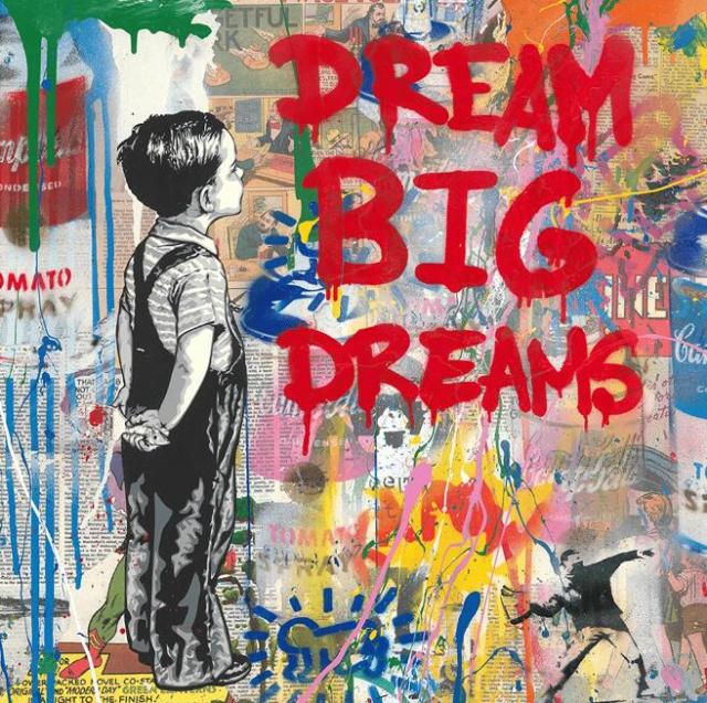 DREAM BIG DREAMS Graffiti Art