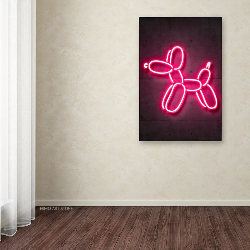 Neon Balloon Dog